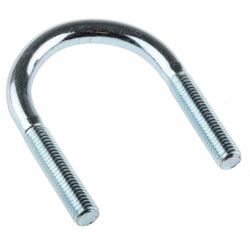 U-Bolt a testa Rotonda in Acciaio Zincato lucido filettatura M10 x 40mm, dimensioni interne 48mm x 49mm, Ø 10mm (Confezione da 5) - Rs Pro precio