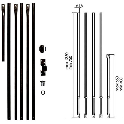 Aste Per Serratura Quintuplice Moia