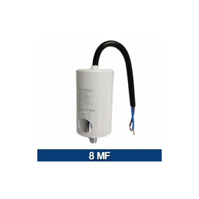 Condensatore Motore Elettrico Elettropompa Da 1 A 80 Mf Microfarad 450 V 10976V 8 Mf (10981)