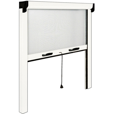 Zanzariera a Rullo Finestra Verticale Avvolgibile Riducibile Antibatterica Sunox - Misure: 100 cm X 160 cm