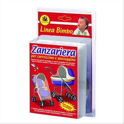 Zanzariera bianca per carrozzina e passeggino in poliestere 150 x 130 cm