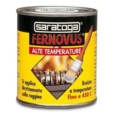 Fernovus 250ml smalto alte temperature max 450°c, colore nero