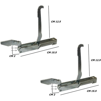 Ricel Sud - LOFRA FORNO CM 60 CERNIERE + CONTRO CERNIERE CERNIERA NO ORIGINALE 4 PEZZI C 15