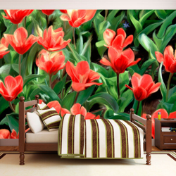 Fotomurale - Painted flowers - 200x154 precio