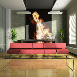Artgeist - Fotomurale - Chitarra in fiamme - 350x270 características