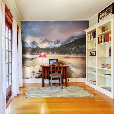 Artgeist - Fotomurale - Paesaggio primaverile in montagna - 350x270