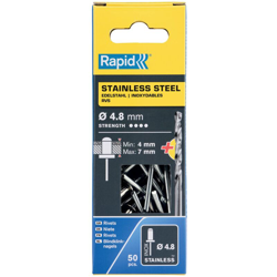 Rivetti Ø 4,8 x 10 mm Ino x 50 Pezzi + Punta Trapano en oferta