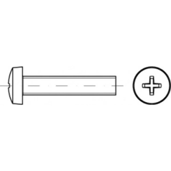 TO-5430873 Viti a testa cilindrica M2,5 12 mm A croce Philips ISO 7046 Acciaio galvanizzato zinco 200 pz. - Toolcraft características