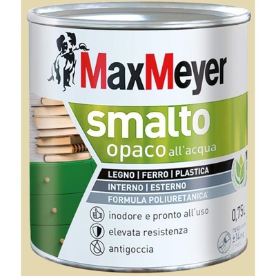 Max Meyer - Smalto Acqua Finitura Opaca Confezione da 0,75 Litri