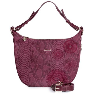 Marchio: Desigual - Genere: Donna - Tipologia: Borse - Scolore: Bordeaux, Taglia: Unica