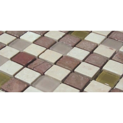 Foglio di mosaico in pasta di vetro Cassiopea 30 x 30 cm - Spazio