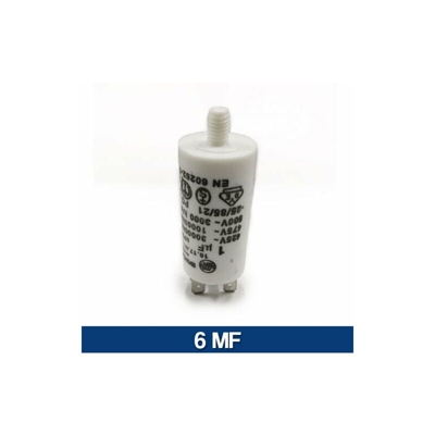Condensatore Motore Elettrico Elettropompa Da 1 A 80 Mf Microfarad 450 V 10976V 6 Mf (10979)