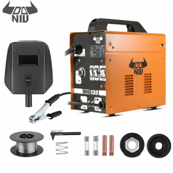 DANIU MIG-130 Flux Core Wire Saldatrici ad alimentazione automatica Saldatrice ad inverter Saldatrice a gas senza gas ARC con accessorio gratuito características