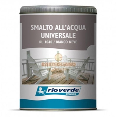 Rio Verde - Renner rlxx40 750ml smalto all'acqua opaco universale inodore alta copertura 40gloss, colori grigio scuro
