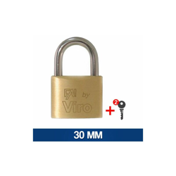 LUCCHETTO SICUREZZA CON DUE CHIAVI VARIE MISURE 27280V MM 30 (27282) - Viro características
