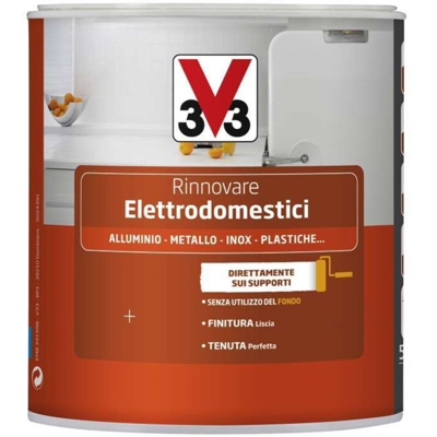 V33 - Smalto Rinnovare Elettrodomestici Grigio Chiaro Satinato 500Ml