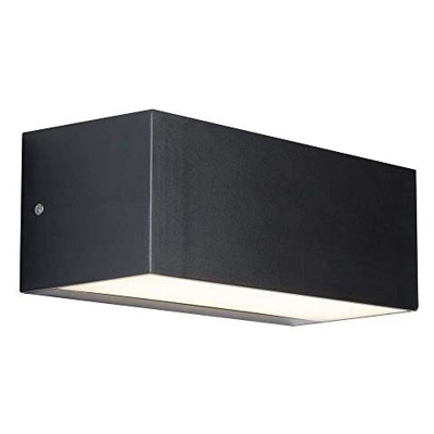 Searchlight Outdoor - Applique Led Da Esterno Bianco, Grigio Scuro Ip65