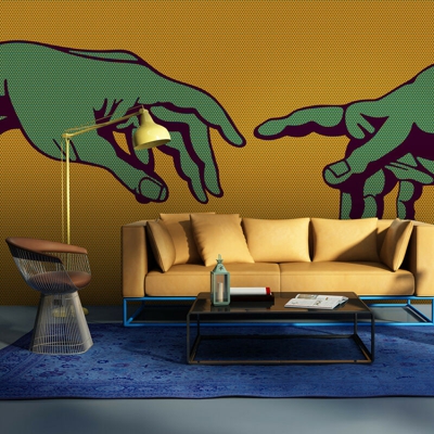 Fotomurale - Green touch - 200x154