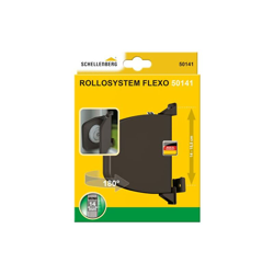 50141 Avvolgitore Flexo Mini Marrone, Pieghevole Aperto, per tapparelle avvolgibili, spaziatura dei Fori da 14 cm a 15,5 cm, Girevole a 180 14 precio