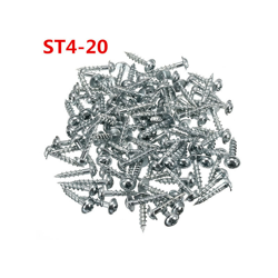 100pcs ST4-20 Vite a croce in acciaio al carbonio ST4 Vite per legno a mezzo dente autofilettante (ST4-20) en oferta