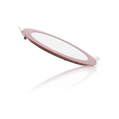 Greenice - Downlight LED Slimline Circolare Telaio Rosso 225Mm 18W 1380Lm 30.000H | Bianco Naturale (HO-GP-LZ-3-R-CW)