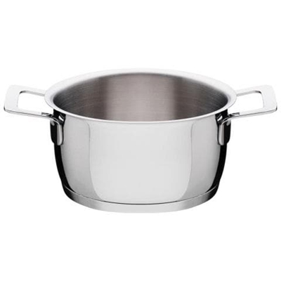 AJM101/16 Pots&Pans Casseruola a Due Manici, in Acciaio Inossidabile 18/10 Lucido, 160 cl