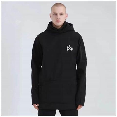 Felpa Con Cappuccio Da Uomo / Donna Giacca Da Snowboard All' aperto, Cappotto, Felpa Con Cappuccio Impermeabile Invernale Per Gli Amanti - Bianco / S [ nero / Xl]