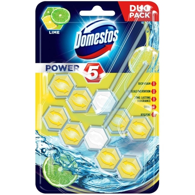 Domestos Power 5 - Blocco del cerchio (4 pezzi), colore lime
