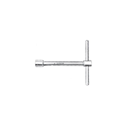 CHIAVE A 'T' BOCCA ESAGONALE MODELLO CORTO mm 6 CROMATE - Oreca precio