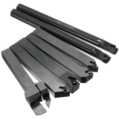 7 Set 12mm Shank 45HRC Tornio Boring Bar Set portautensili per tornitura con carburo