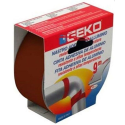 Nastro In Alluminio Alta Temperatura Marrone Mm 40 X 9 Mt Tubi Stufe Fer 94580 precio