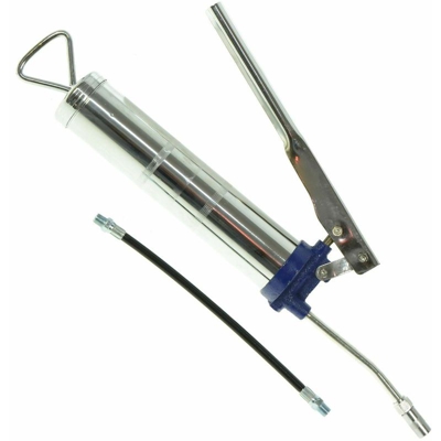 Pistola Per Grasso Pompa Ingrassatore Ingrassatrice Manuale 400Mltubo Flessibile