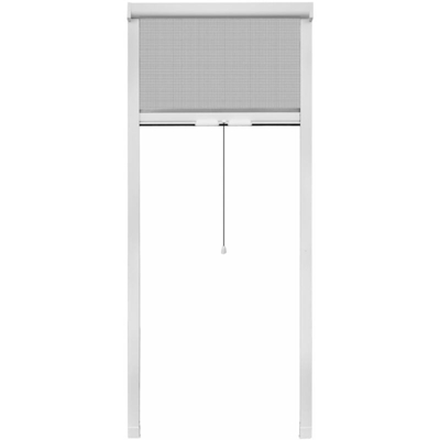 Zanzariera avvolgibile a rullo per finestre bianca 60 x 150 cm - Bianco