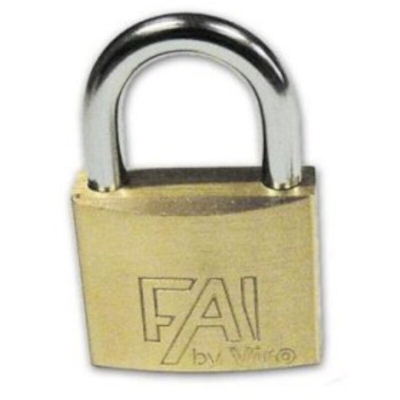 lucchetto rettangolare 557.7 base 70mm in ottone massiccio 2 chiavi - Viro