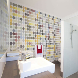 Fotomurale - Colored polka dots - 250x193 en oferta