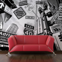 Fotomurale - Tutte le strade portano a...Manhattan - 200x154 características