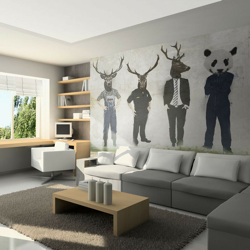 Fotomurale - Man or animal? - 200x154 en oferta