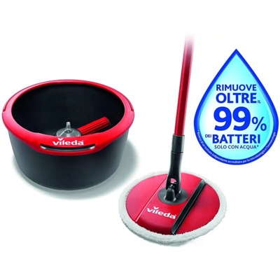 Vileda Spin & Clean SpinMop Sistema Lavapavimenti Pulizia Pulire Casa Ufficio