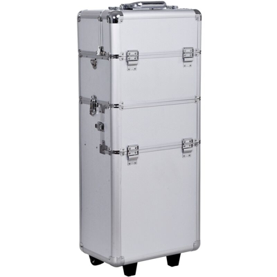 EASYCOMFORT Trolley Make up Artist professionale Beauty Case Trucco in Alluminio