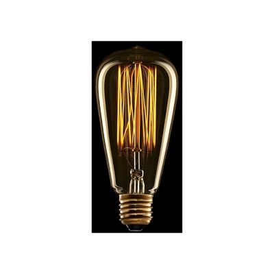 Lampadina Vintage Edison Onda E27 St64 30W | Bianco Caldo (AM-AV642)