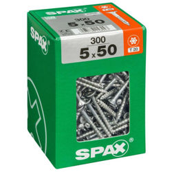 Viti Lot 300 Torx Svasata Acciaio Testa, Diam.5 Mm X Mm L.50 - Spax precio