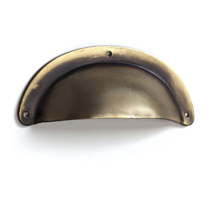 REI - Maniglia a conchiglia, Acciaio, Bronzo Antico, 72mm interasse. Marchio