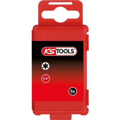 Scatola di inserti per avvitare KS TOOLS TOOLS Classic - Torx - T10 x 75mm - 5 pz. 911.7751