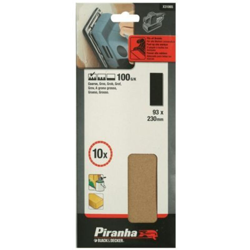 Black&decker - PIRANHA -BLACK&DECKER 10 FOGLI AL CORINDONE PER LEVIGATRICI 93X230 GR.100 X31065 en oferta
