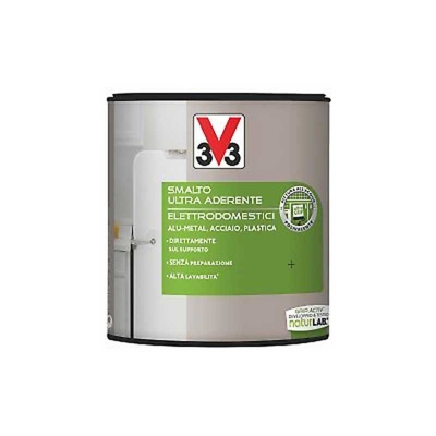 V33 Smalto Ultra Aderente Per Elettrodomestici 0,500Ml Bianco Satinato