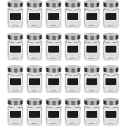 Vidaxl - Barattoli in Vetro con Adesivo 24 pz 300 ml precio