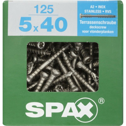 Lotto 125 Viti In Acciaio Inox Terrace Testa Cilindrica, Diam.5 Mm X Mm L.40 - Spax precio