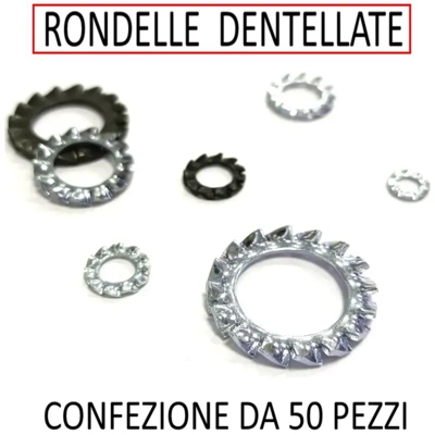 Rondella Dentellata M 4 Zn Din6798