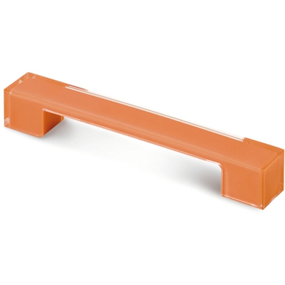 Maniglia in stile giovanile, Metacrilato, Metracrilato Arancione, 160 mm interasse. Marchio REI