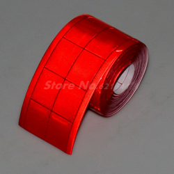 Nastro riflettente in PVC rosso fluorescente da cucire sui vestiti 25/50 mm Misura - 5cm x 5 Metri precio